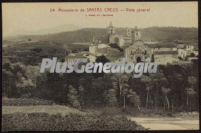 Vista general del monaserio de santa coloma de santa creus (tarragona)