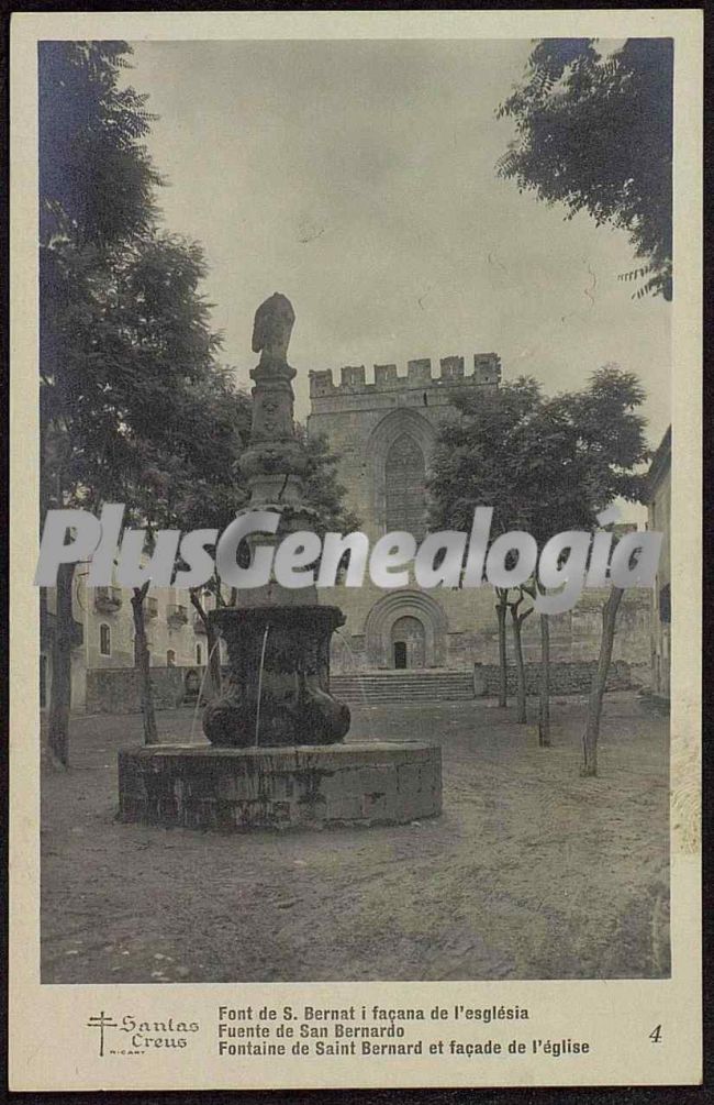 Fuente de san bernardo de santa creus (tarragona)