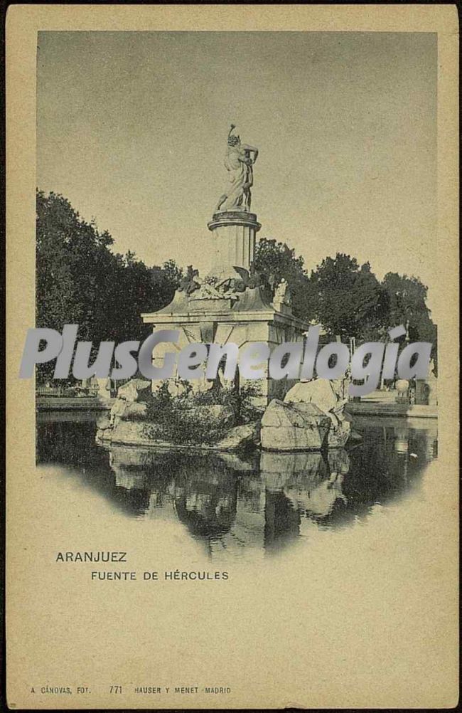 Fuente de Hércules en Aranjuez (Madrid)