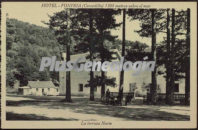 La Terraza Norte del Hotel en el Valle de la Fonfría de Cercedilla (Madrid)