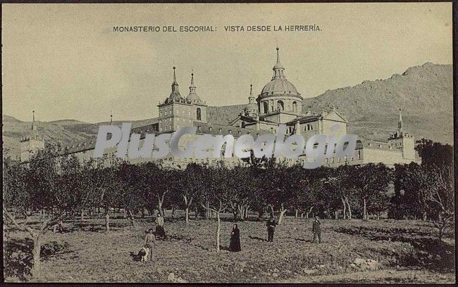 Vista desde la Herrería del Monasterio de El  Escorial (Madrid)