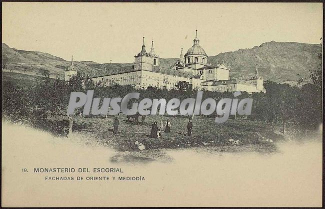 Fachada de Oriente y Mediodía del Monasterio de El Escorial (Madrid)