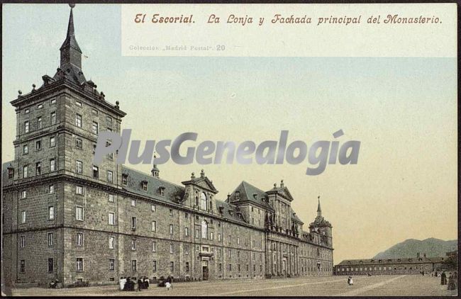 La Lonja y Fachada Principal del Monasterio de El Escorial (Madrid)