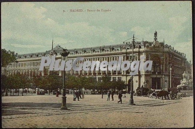 Banco de España en Madrid (a color)