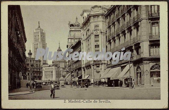 Calle de Sevilla en Madrid