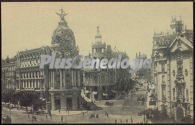 Entrada de la Gran Vía de madrid