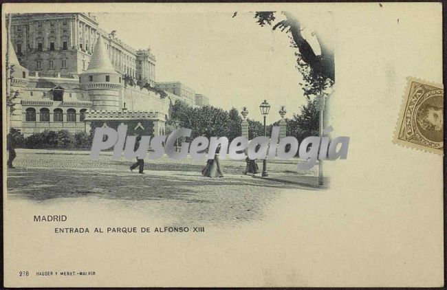 Entrada al Parque de Alfonso XIII en Madrid