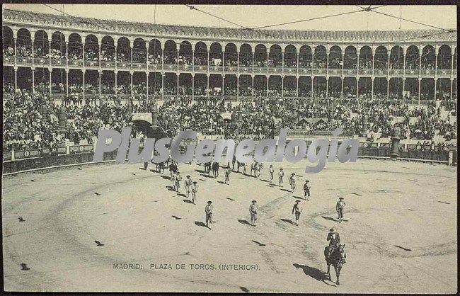 Interior de la Plaza de Toros de las Ventas en Madrid