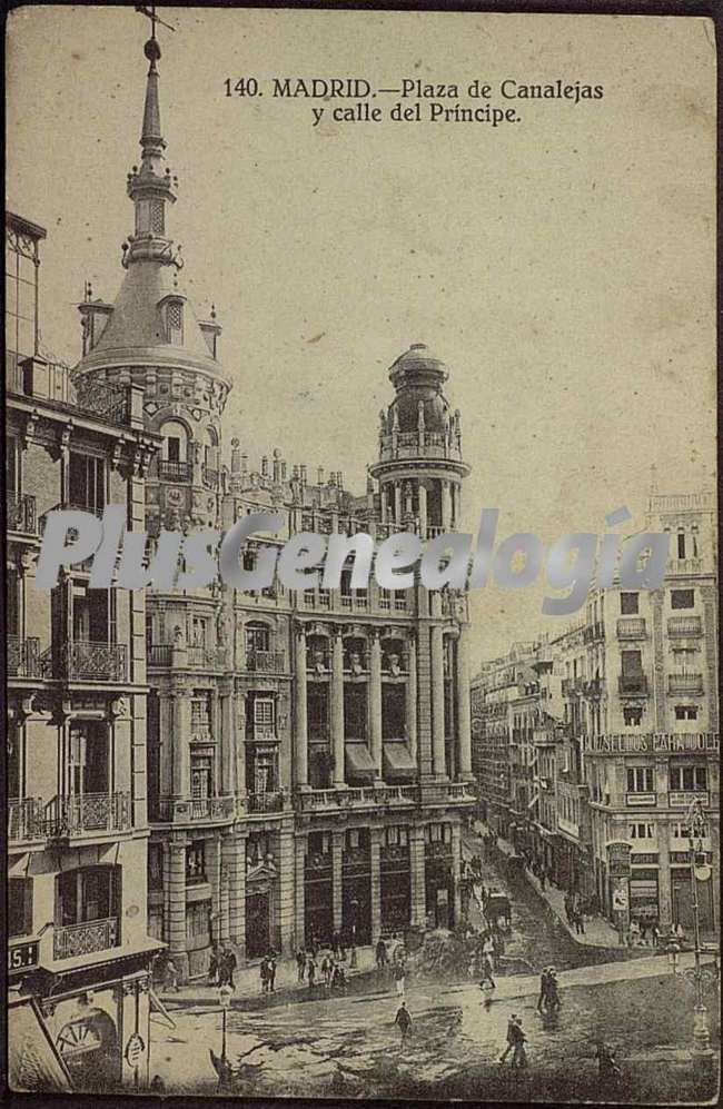 Plaza de Canalejas y Calles del Príncipe en Madrid