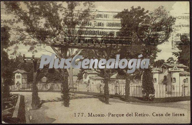 Casa de Fieras del Parque del Retiro en Madrid