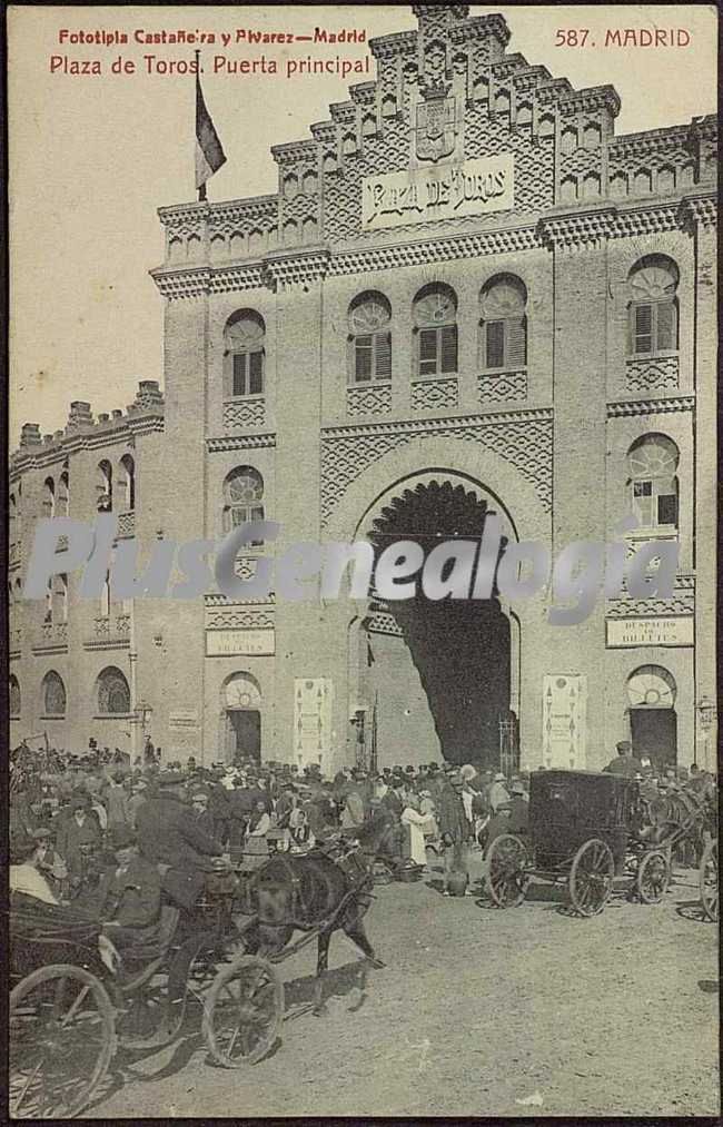 Puerta Principal de la Plaza de Toros de las Ventas en Madrid