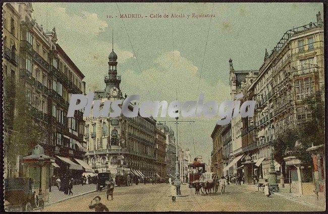 Calle de Alcalá y Equitativa de Madrid