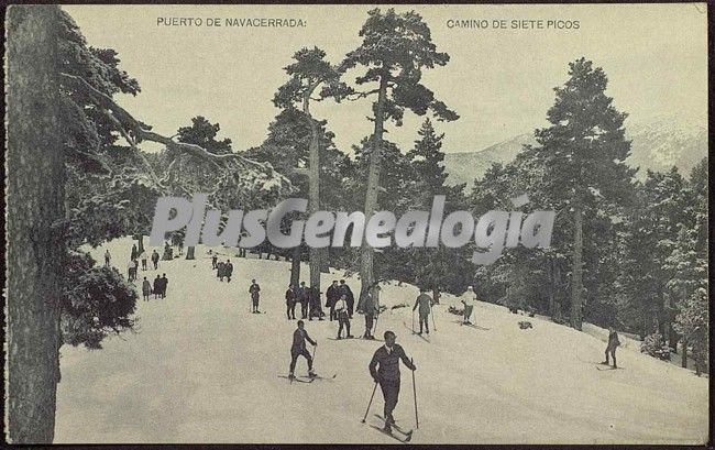 Camino de siete picos en Puerto de Navacerrada (Madrid)