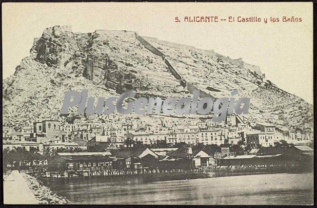 El castillo y los baños, (alicante)