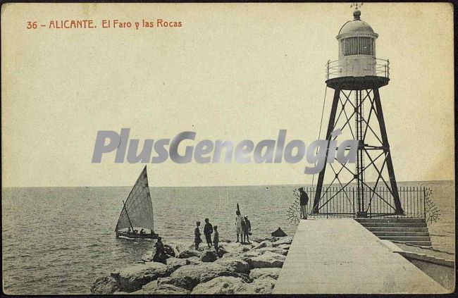 El faro y las rocas, (alicante)