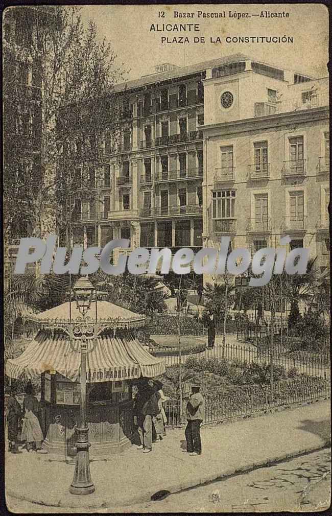 Plaza de la constitución, (alicante)