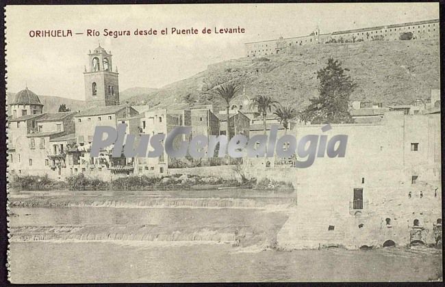 Rio segura desde el puente de levante, orihuela (alicante)