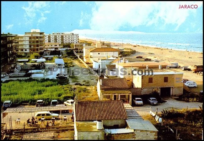 Vista panorámica de la playa de jaraco (valencia)