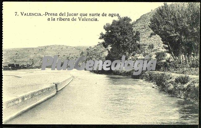 Presa del jucar que surte de agua a la ribera de valencia