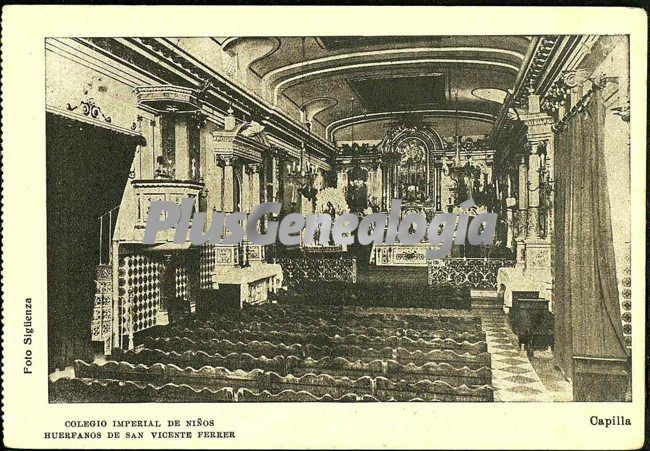 Capilla del colegio imperial de niños huérfanos de san vicente ferrer en valencia