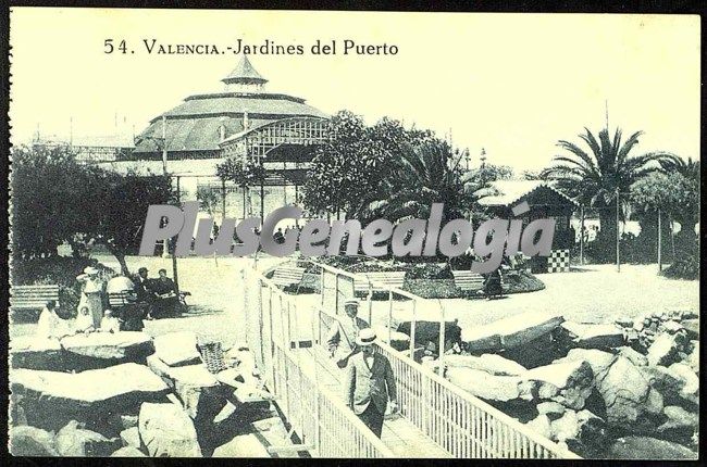 Jardines del puerto de valencia
