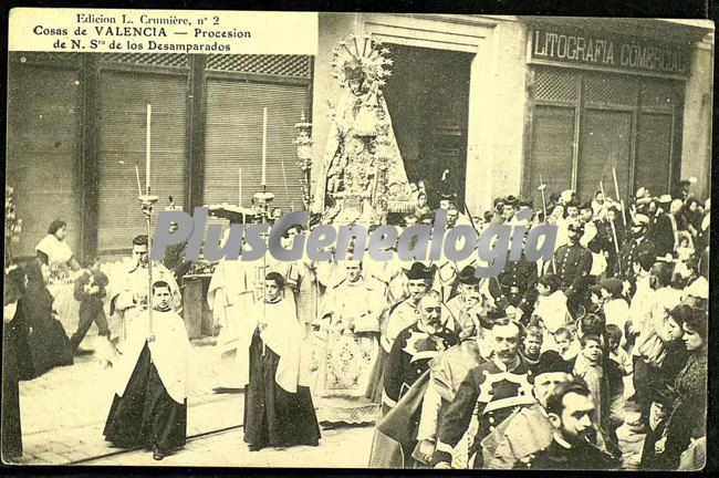 Procesión de nuestra señora de los desamparados de valencia