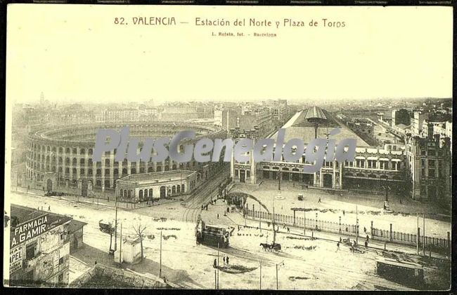 Estación del norte y plaza de toros de valencia