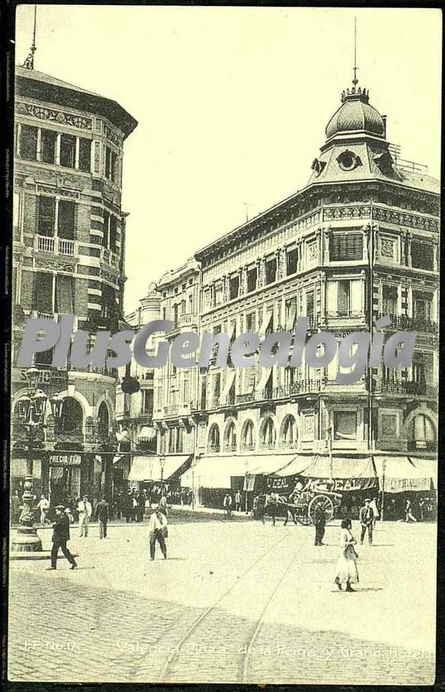 Plaza de la reina y grand hotel de valencia