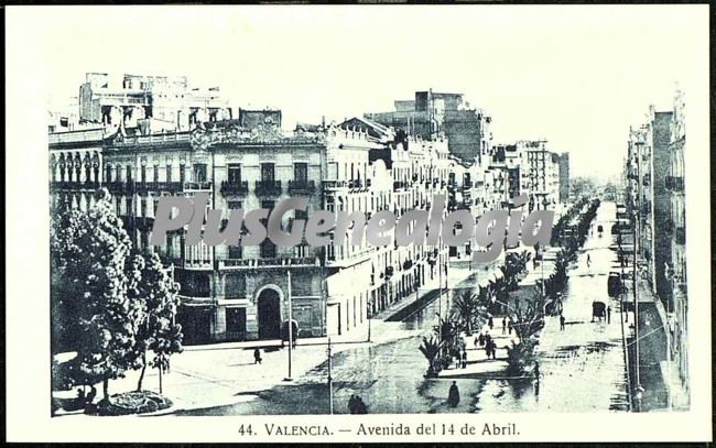 Avenida del 14 de abril de valencia