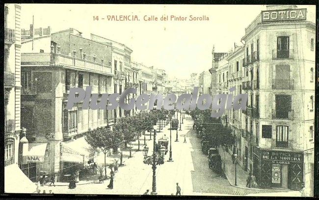 Calle del pintor sorolla de valencia