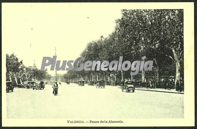 Paseo de la alameda de valencia