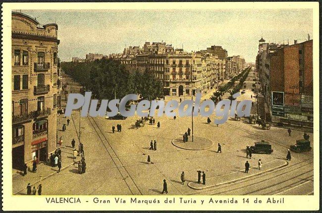 Gran vía del marqués del turia y avenida 14 de abril de valencia