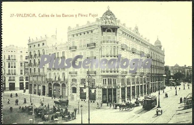 Calles de las barcas y pérez pujol de valencia