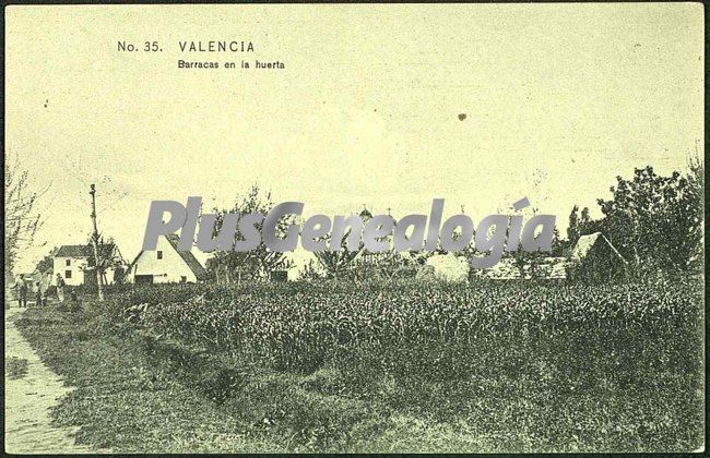 Barracas en la huerta de valencia