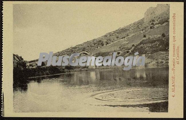 Puente romano que comunicaba el castillo, alange (badajoz)