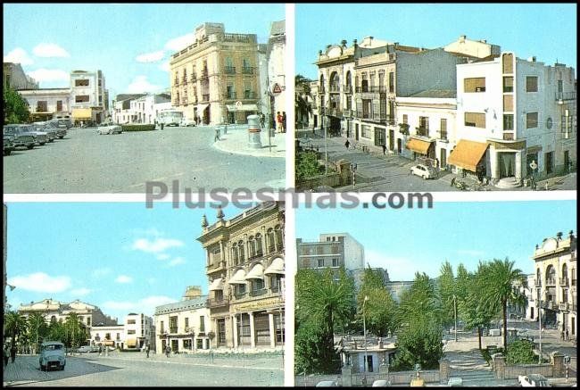 Almendralejo: parque de espronceda, centro ciudad y plaza (badajoz)
