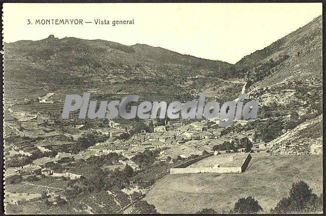 Vista general del pueblo, baños de montemayor (cáceres)