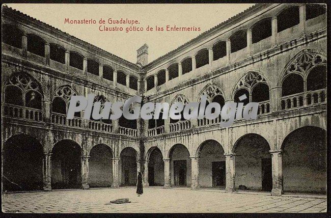 Monasterio de guadalupe - claustro gótico de las enfermerias, guadalupe (cáceres)