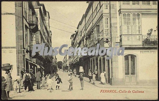 Calle de galiano, el ferrol (la coruña)