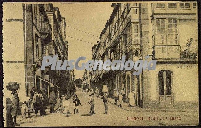 Calle de galiano, el ferrol (la coruña)