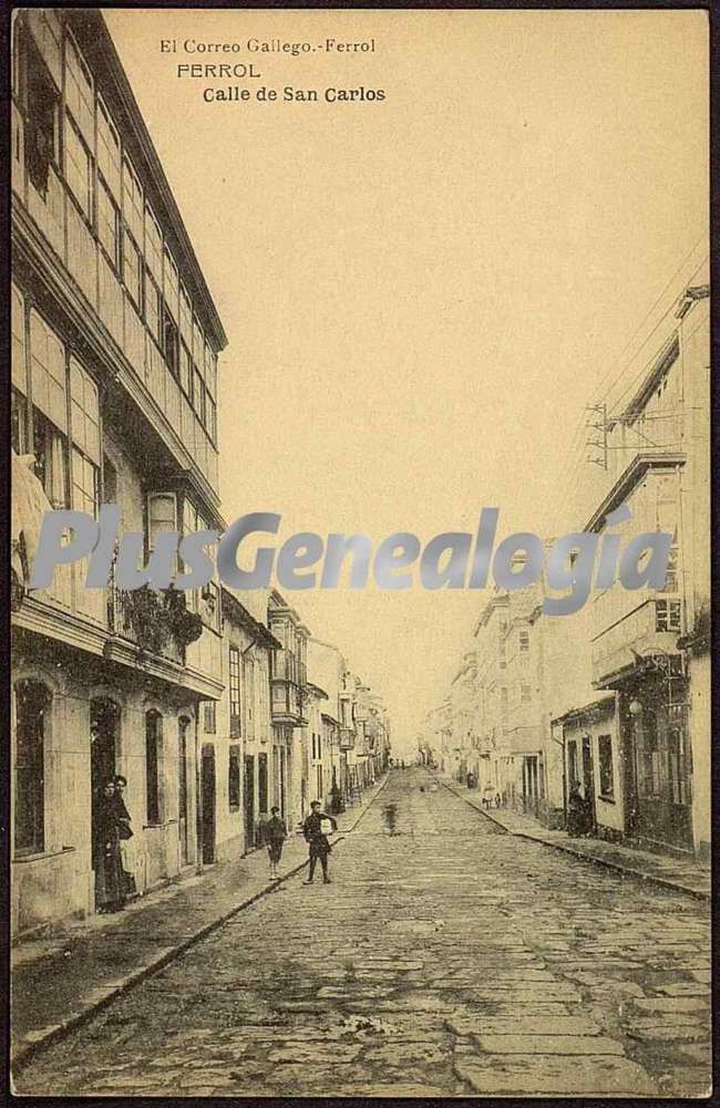 Calle de san carlos, el ferrol (la coruña)