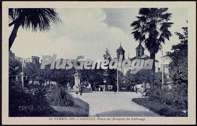 Plaza del marqués de amboage, el ferrol (la coruña)