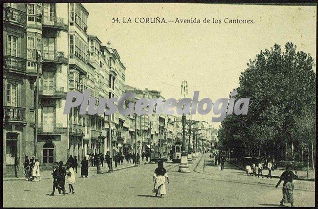 Avenida de los cantones en la coruña