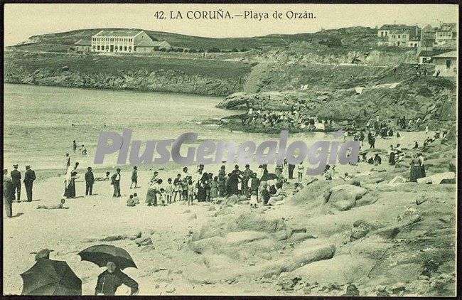 Playa de orzán en la coruña