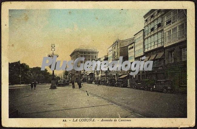 Avenida de los cantones en la coruña