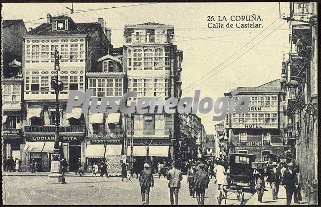 Calle de castelar en la coruña