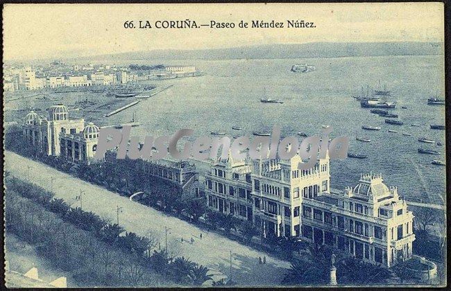 Paseo de méndez núñez en la coruña