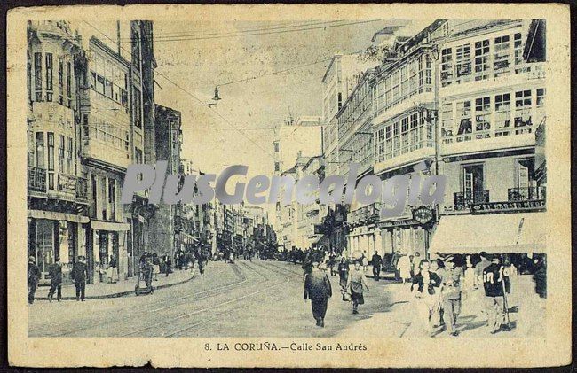 Calle de san andrés en la coruña