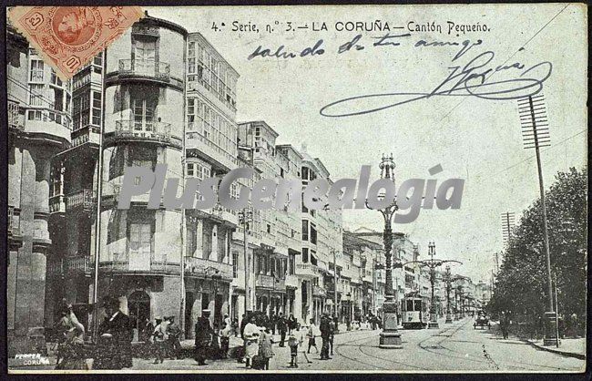 Calle cantón pequeño de la coruña