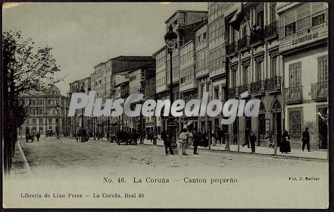 Calle cantón pequeño en la coruña